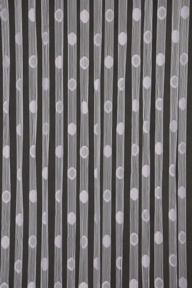 KÜÇÜK PUANLI MODEL BEYAZ RENK HAZIR İP PERDE 300*270 cm ürün görseli