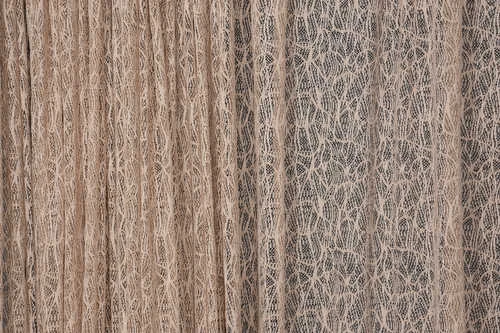 ÖRÜMCEK TÜL VİZON RENK TEK KANAT Hazır dikilmiş Pileli Fon Perde 300*260 cm - Resim 4