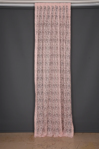 ŞAL MODEL PUDRA RENK TEK KANAT Hazır dikilmiş Pileli Fon Perde 75*260 cm ürün görseli
