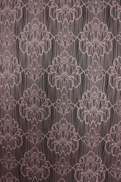 ÖRÜMCEK  MODEL PEMBE RENK İP PERDE HAZIR DÜĞMELERİ DİKİLMİŞ İP PERDE 300*280 cm ürün görseli