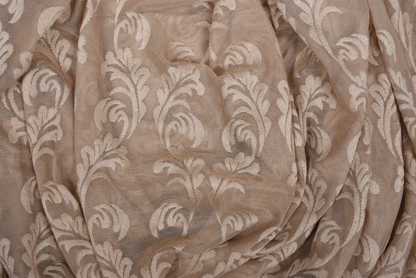 SARMAŞIK VİZON RENK TEK KANAT Dikilmiş Pileli Fon Perde 300*260 Cm - Resim 5