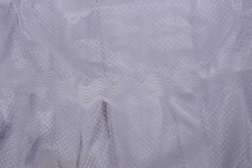 SEYREK NOKTALI MODEL KIRIK BEYAZ RENK TEK KANAT Hazır Pileli Fon Perde 300*260 - Resim 5