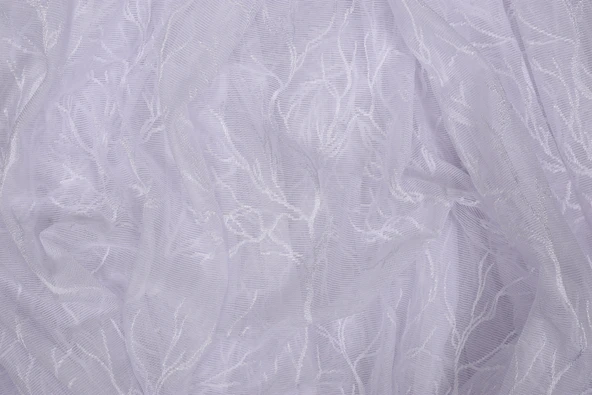 GRANİT MODEL BEYAZ RENK TEK KANAT Dikilmiş Pileli Fon Perde 300*260 Cm - Resim 4