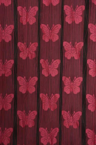 KELEBEK BİRLEŞİK MODEL FUŞYA RENK HAZIR İP PERDE 300*280 - Resim 4