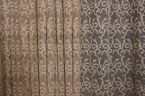 ŞAL MODEL VİZON RENK TEK KANAT Hazır dikilmiş Pileli Fon Perde 300*260 cm - Resim 3