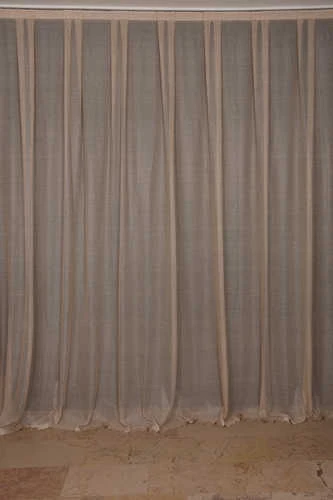 SIK NOKTALI MODEL VİZON RENK TEK KANAT Hazır Pileli Fon Perde 300*260 ürün görseli