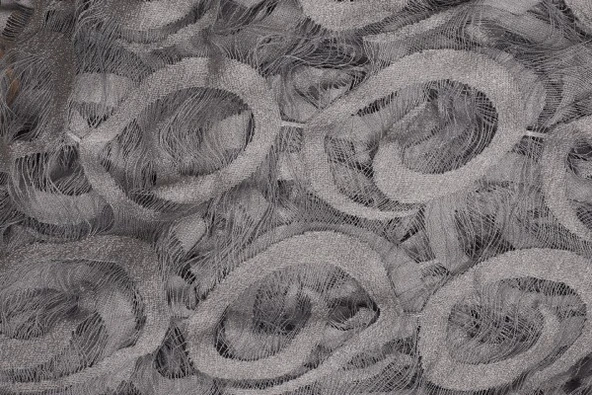 VAKKO  MODEL GRİ RENK İP PERDE HAZIR DÜĞMELERİ DİKİLMİŞ İP PERDE 300*270 cm - Resim 5