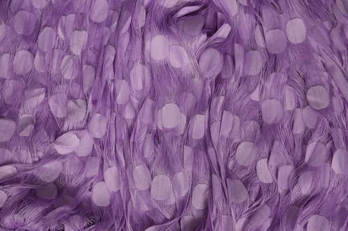 PUANLI MODEL LİLA RENK HAZIR İP PERDE 300*280 cm - Resim 6