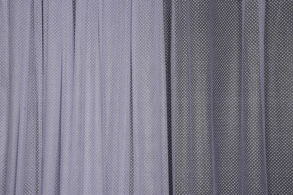 SIK NOKTALI MODEL KIRIK BEYAZ RENK TEK KANAT Hazır Pileli Fon Perde 300*260 - Resim 5