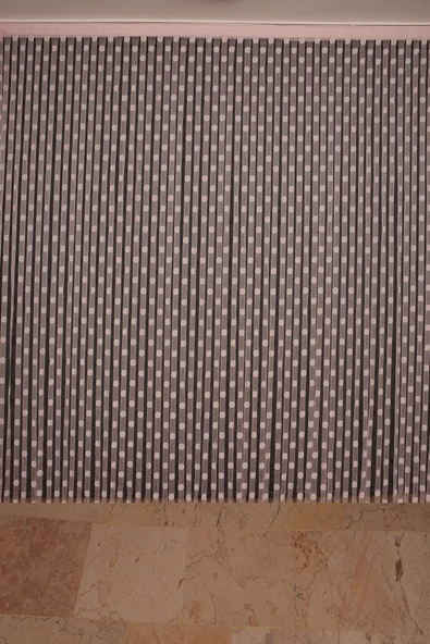 PUANLI MODEL PUDRA RENK HAZIR İP PERDE 300*280 cm - Resim 2