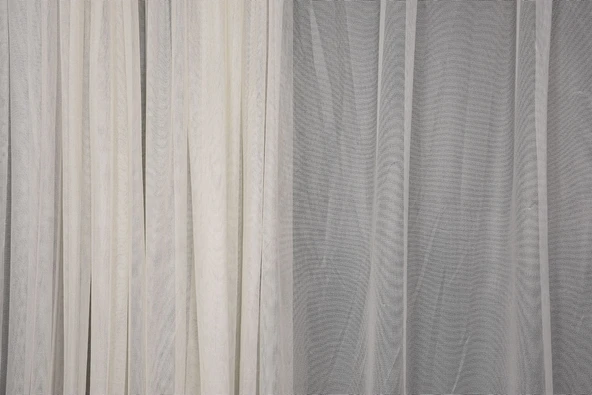 SELVİ DESEN KREM RENK TEK KANAT Hazır dikilmiş Pileli Fon Perde 300*260 cm - Resim 6