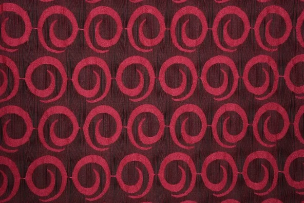 VAKKO  MODEL FUŞYA RENK İP PERDE HAZIR DÜĞMELERİ DİKİLMİŞ İP PERDE 300*270 cm - Resim 4