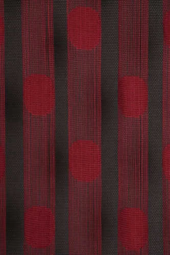 PUANLI MODEL BORDO RENK İP PERDE HAZIR DÜĞMELERİ DİKİLMİŞ İP PERDE 300*270 cm - Resim 4