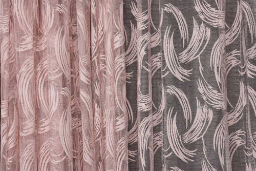 KILINÇ MODEL PUDRA RENK TEK KANAT Hazır Pileli Fon Perde 300*260 - Resim 4