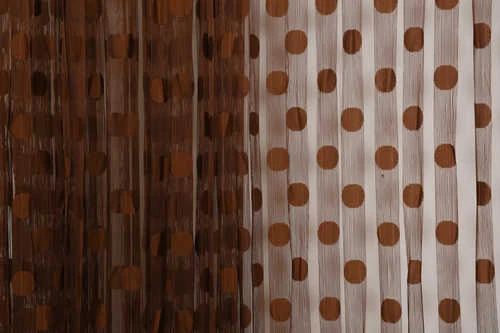 PUANLI MODEL ACI KAHVE RENK HAZIR İP PERDE 300*280 cm - Resim 4