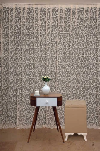 SULTAN 2 MODEL KREM RENK TEK KANAT Hazır dikilmiş Pileli Fon Perde 300*260 cm ürün görseli