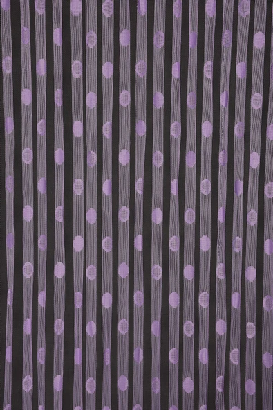 KÜÇÜK PUANLI MODEL LİLA RENK HAZIR İP PERDE 300*270 cm ürün görseli