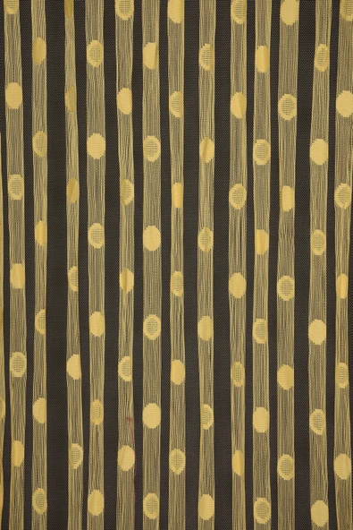 KÜÇÜK PUANLI MODEL CİVCİV SARISI RENK HAZIR İP PERDE 300*270 cm ürün görseli