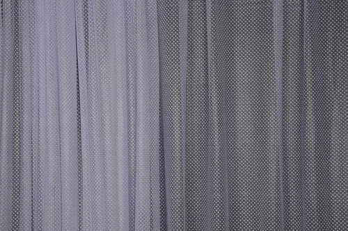 SEYREK NOKTALI MODEL KIRIK BEYAZ RENK TEK KANAT Hazır Pileli Fon Perde 300*260 - Resim 3