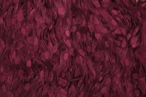 KÜÇÜK PUANLI MODEL BORDO RENK HAZIR İP PERDE 300*270 cm - Resim 6