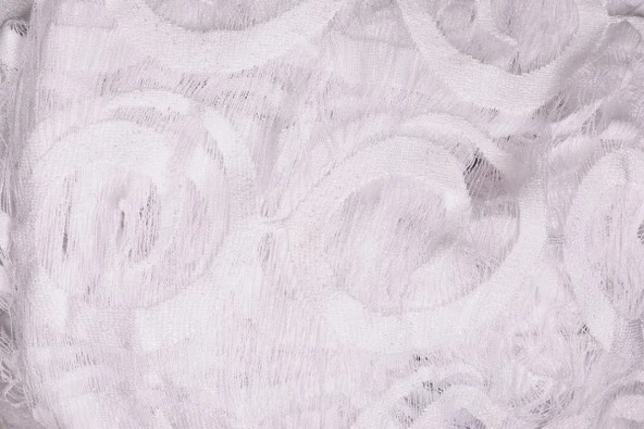 VAKKO  MODEL BEYAZ RENK İP PERDE HAZIR DÜĞMELERİ DİKİLMİŞ İP PERDE 300*270 cm - Resim 5