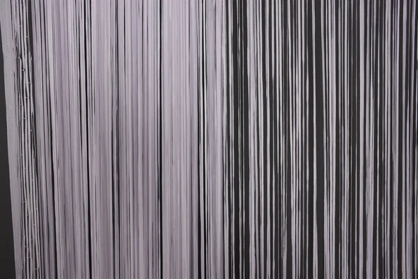 DÜZ İP  MODEL BEYAZ RENK HAZIR İP PERDE 300*270 - Resim 6