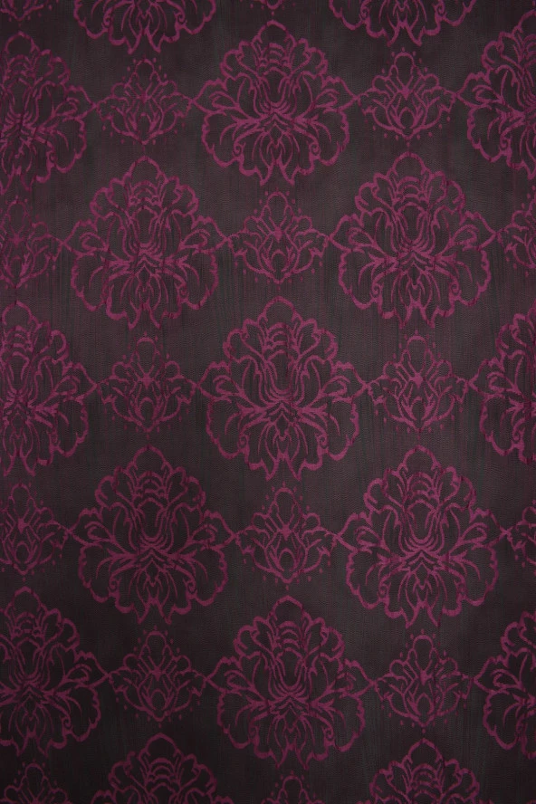 ÖRÜMCEK ÇİFT RENK MOR İP PERDE HAZIR DÜĞMELERİ DİKİLMİŞ İP PERDE 300*280 cm ürün görseli 1