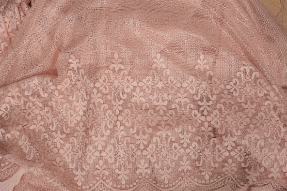 GÖBEKLİ MODEL PUDRA RENK TEK KANAT Hazır dikilmiş Pileli Fon Perde 300*260 cm - Resim 8