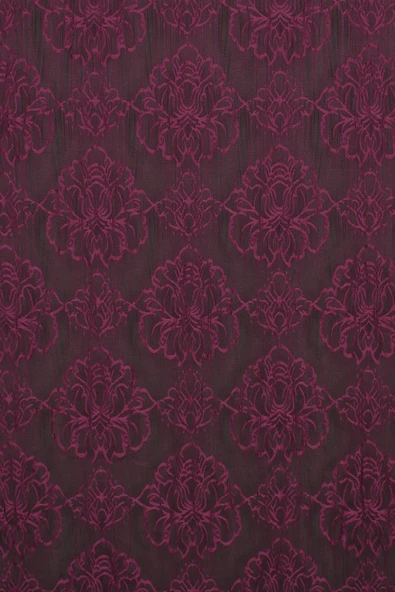 ÖRÜMCEK  MODEL MOR RENK İP PERDE HAZIR DÜĞMELERİ DİKİLMİŞ İP PERDE 300*270 cm ürün görseli