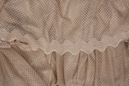 SIK NOKTALI MODEL VİZON RENK TEK KANAT Hazır Pileli Fon Perde 300*260 - Resim 5