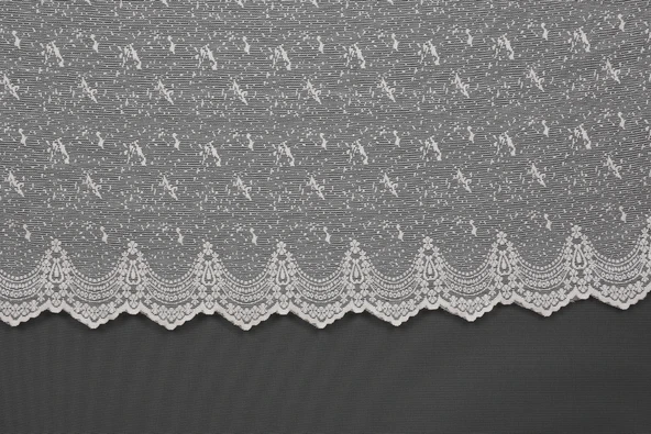 KUŞ MODEL KREM RENK TEK KANAT Dikilmiş Pileli Fon Perde 300*260 Cm - Resim 4