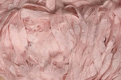 KELEBEK  MODEL PUDRA RENK İP PERDE HAZIR DÜĞMELERİ DİKİLMİŞ İP PERDE 300*270 cm - Resim 6