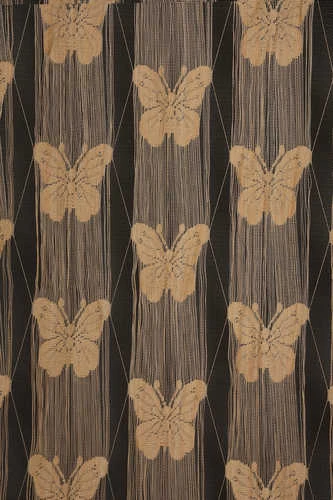 KELEBEK BİRLEŞİK MODEL GOLD RENK HAZIR İP PERDE 300*270 - Resim 4