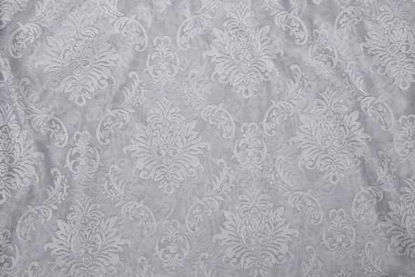 DAMAKS GRİ RENK TEK KANAT Hazır dikilmiş Pileli Fon Perde 75*260 cm - Resim 2