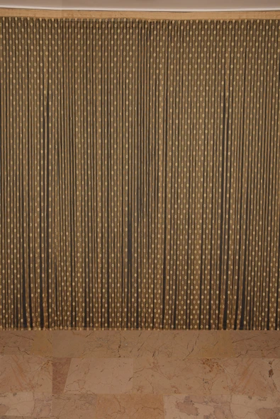 KÜÇÜK PUANLI MODEL GOLD RENK HAZIR İP PERDE 300*280 cm - Resim 2