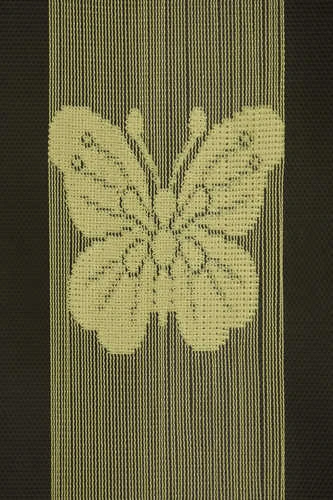 KELEBEK  MODEL YEŞİL RENK İP PERDE HAZIR DÜĞMELERİ DİKİLMİŞ İP PERDE 300*280 cm - Resim 4