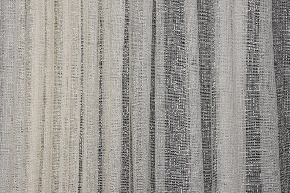 X MODEL KREM RENK TEK KANAT Dikilmiş Pileli Fon Perde 300*260 Cm - Resim 4