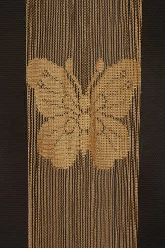 KELEBEK  MODEL GOLD RENK İP PERDE HAZIR DÜĞMELERİ DİKİLMİŞ İP PERDE 300*270 cm - Resim 4