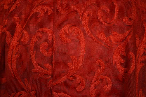 SULTAN 2 MODEL KIRMIZI RENK TEK KANAT Hazır dikilmiş Pileli Fon Perde 300*260 cm - Resim 5