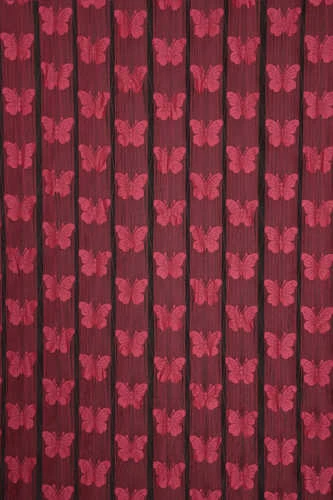 KELEBEK BİRLEŞİK MODEL FUŞYA RENK HAZIR İP PERDE 300*280 - Resim 3