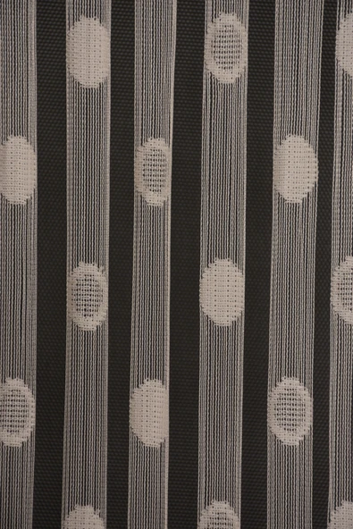 KÜÇÜK PUANLI MODEL KREM RENK HAZIR  DİKİLMİŞ İP PERDE 300*270 cm - Resim 3