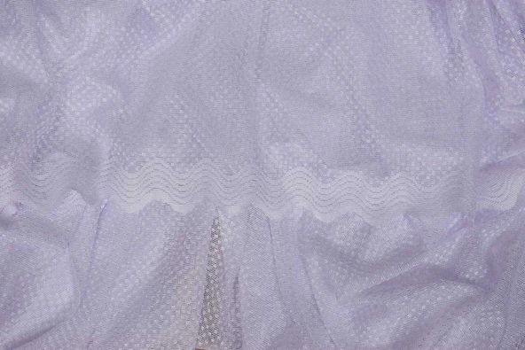 SIK NOKTALI MODEL KIRIK BEYAZ RENK TEK KANAT Hazır Pileli Fon Perde 300*260 - Resim 7