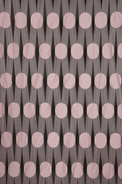 BÜYÜK PUANLI MODEL PEMBE RENK İP PERDE HAZIR İP PERDE 300*270 ürün görseli 1