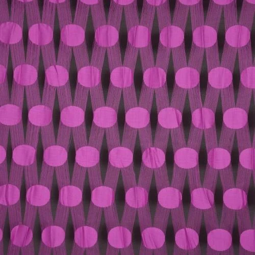 BÜYÜK PUANLI MODEL FUŞYA RENK İP PERDE HAZIR İP PERDE 300*280 - Resim 3