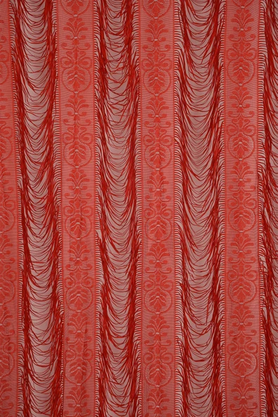 İTALYAN MODEL KIRMIZI RENK İP PERDE HAZIR İP PERDE 220*270 ürün görseli