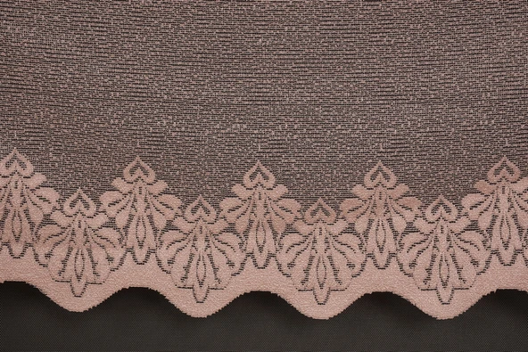 DAR ETEK MODEL PUDRA RENK TEK KANAT Hazır Pileli Fon Perde 300*260 - Resim 6