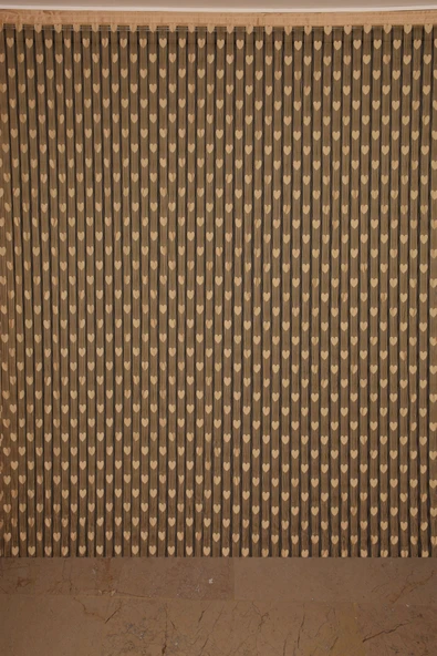 KALPLİ BİRLEŞİK MODEL GOLD RENK İP PERDE HAZIR İP PERDE 300*270 - Resim 2