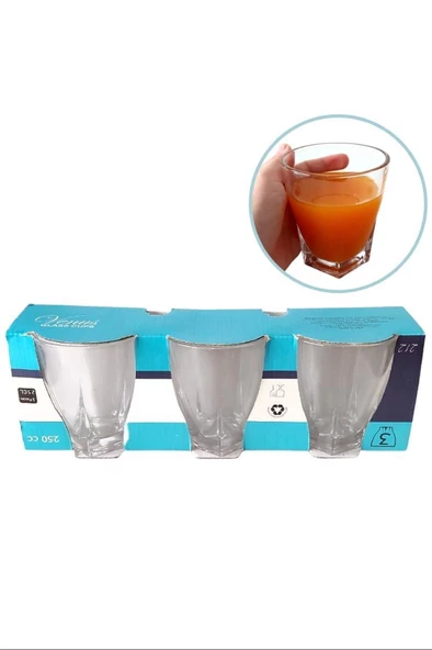 Venüs 3'lü Su Bardağı 250Ml Royaleks-212 - 2