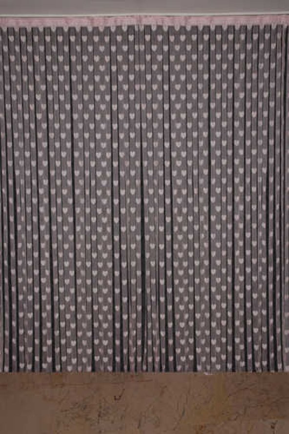 KALPLİ MODEL PUDRA RENK İP PERDE HAZIR İP PERDE 300*270 - 2