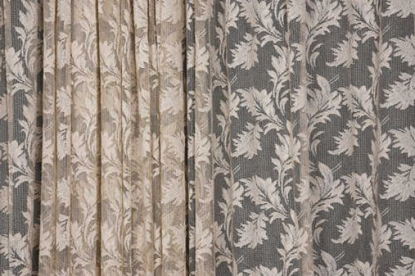 YAPRAK  MODEL VİZON RENK İP PERDE HAZIR DÜĞMELERİ DİKİLMİŞ İP PERDE 300*270 cm - 4